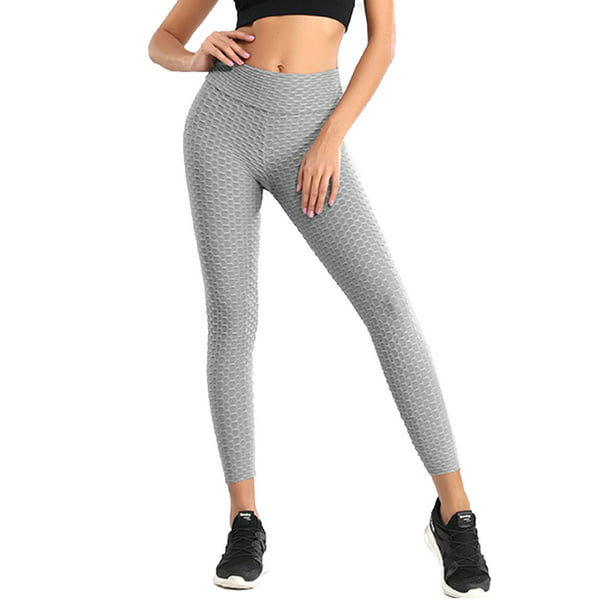 Womens Push Up Yoga Leggings Sports Pants Ruched High Waist Gym Fitness Trousers